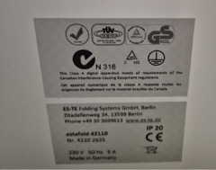 Сгъваща машина за проекти, Estefold 4211 ПРОМОЦИЯ!с -20%