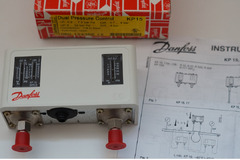 Пресостат DANFOSS комбиниран, обхват -0.2 ÷ 7.5 bar; 8.0 ÷ 3